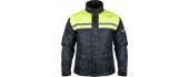 Motorcycle Rain Jacket W-TEC Nowet - Black-Fluo