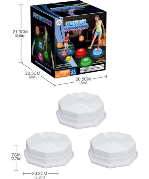 Light-Up Stepping Stones inSPORTline LS03 – 3 Pcs.
