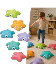 Stepping Balance Stones inSPORTline STS06 – 6 Pcs. - Starfish
