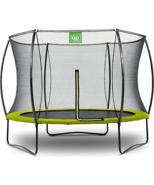 EXIT Silhouette trampoline ø244cm - green Outdoor Round Coil spring Above ground trampoline