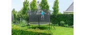 EXIT Silhouette trampoline ø244cm - green Outdoor Round Coil spring Above ground trampoline