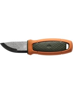 Peilis Morakniv Eldris su diržo kilpa, alyvuogių-oranžinis, nerūdijantis plienas