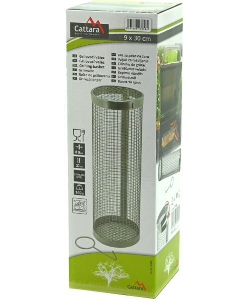 Stainless steel grill cylinder 9x30cm