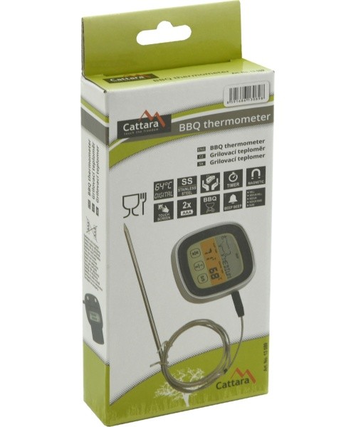 Digital grill thermometer with probe