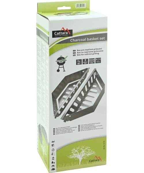 Box for indirect grilling 2pcs