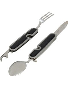 Sudedamas peilis su stalo įrankiais Cattara CAMPING, 9 cm