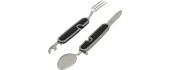 Sudedamas peilis su stalo įrankiais Cattara CAMPING, 9 cm