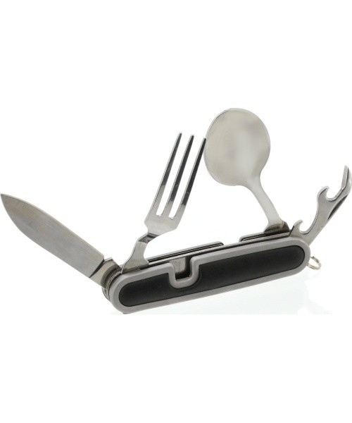 Sudedamas peilis su stalo įrankiais Cattara CAMPING, 9 cm