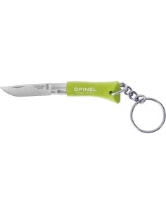 Opinel Colorama 02 inox grab light green keychain knife