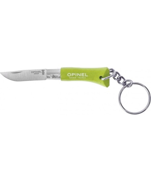 Opinel Colorama 02 inox grab light green keychain knife