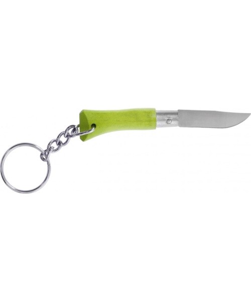 Opinel Colorama 02 inox grab light green keychain knife