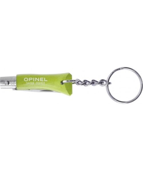 Opinel Colorama 02 inox grab light green keychain knife