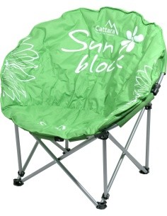 Foldable Camping Chair Cattara Flowers - Green