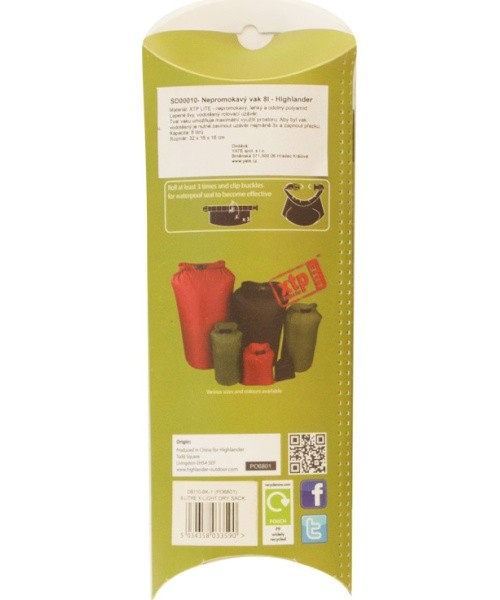 Drysack Highlander Daysack, Waterproof, 40 l - Black