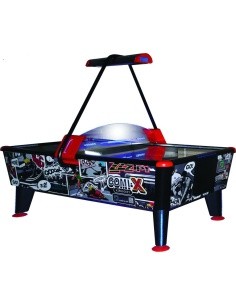 Airhockey Comix, black-blue-red, for commercial use, 199x107x81 cm, Coin Validator not included