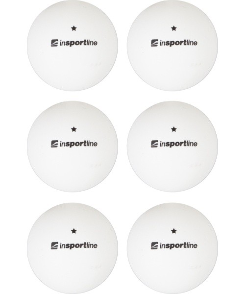 Table Tennis Balls inSPORTline Elisenda S1 – 6 Pcs. - White