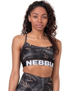 Nebbia Earth Powered 565 moteriška sportinė liemenėlė - Vulkaninė juoda