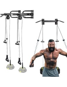 Wall-Mounted Pull-Up Bar w/ Pulleys inSPORTline RK180