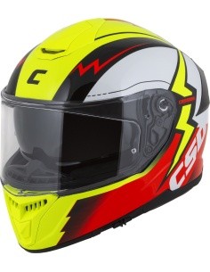 Motociklo šalmas Cassida Integral GT 2.1 Flash fluorescencinė geltona/fluorescencinė raudona/juoda/balta
