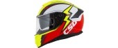 Motorcycle Helmet Cassida Integral GT 2.1 Flash Fluo Yellow/Fluo Red/Black/White