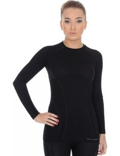 Brubeck Palaidinė Moterims Active Wool Black - Juoda
