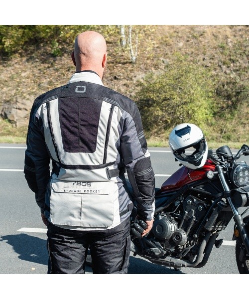 Men’s Touring Motorcycle Jacket BOS Maximum - Blue