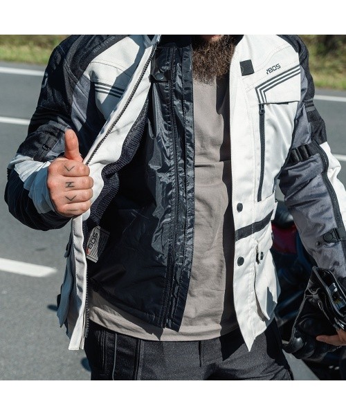 Men’s Touring Motorcycle Jacket BOS Maximum - Mėlyna
