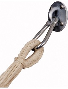Wall hook and carabiner for hammock Amazonas Easy +