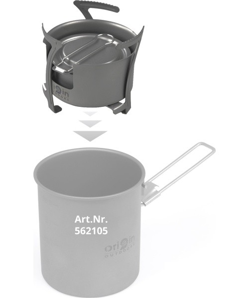 Origin Outdoors Stove Combo 'Titanium'