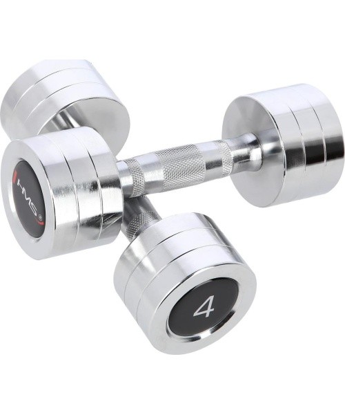 CHD CHROMED DUMBBELL HMS - 2 x 4 kg