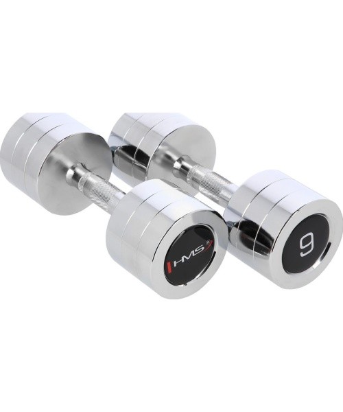 CHD CHROMED DUMBBELL HMS - 2 x 9 kg