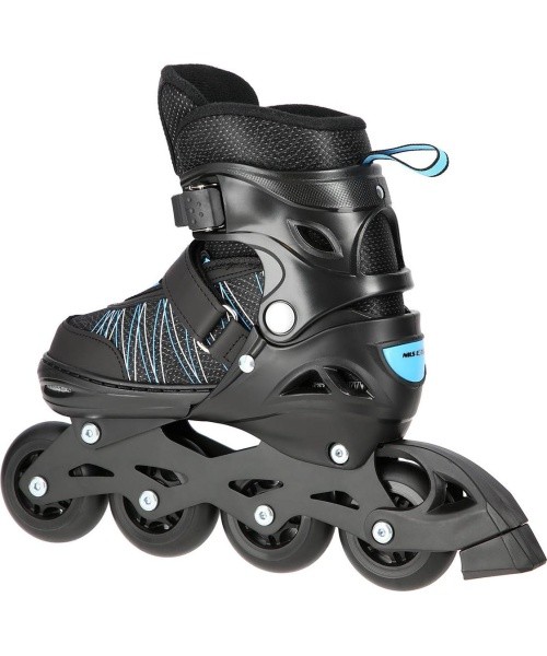 NH11912 2IN1 IN-LINE SKATES/HOCKEY ICE SKATES - Black/Blue