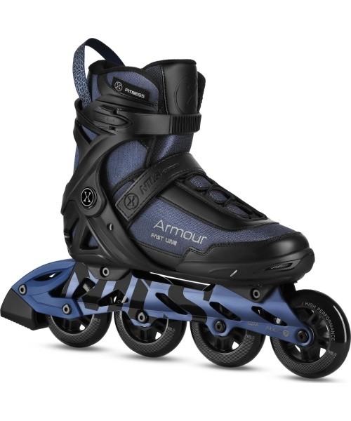 NA22151 INLINE SKATES ARMOUR BLACK SIZE 38  NILS EXTREME - ARMOUR