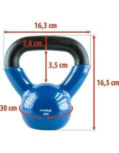 KNV CAST IRON KETTLEBELL HMS - 4 kg