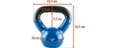 Rubberised Kettlebell HMS KNV - 4 kg