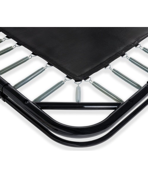 EXIT Dynamic ground level trampoline 244x427cm with safety net - black