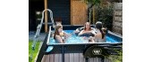 EXIT Stone pool 400x200x100cm with filter pump - grey