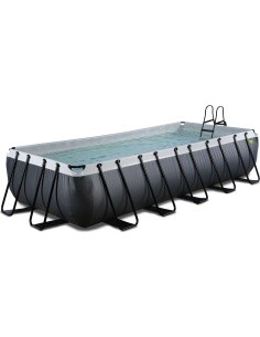 EXIT Black Leather baseinas 540x250x100 cm su filtravimo siurbliu, juodas