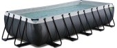 EXIT Black Leather pool 540x250x100cm with filter pump - black