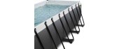 EXIT Black Leather pool 540x250x100cm with filter pump - black
