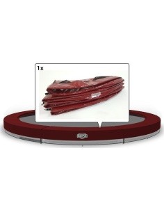 Apsauginis kraštų uždangalas batutui InGround Elite, raudonas, 430 cm (14 ft)