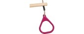 wooden ring trapeze with plastic ri