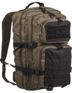 Mil-Tec US Assault Large kuprinė žalia/juoda 36 l