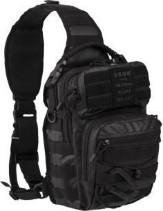 TACTICAL BLACK ONE STRAP ASSAULT PACK SMALL
