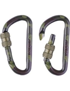 WOODLAND 60MM TACTICAL CARABINER (PAIR)