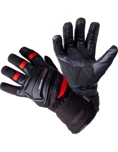 Šildomos motociklininko/dviratininko pirštinės W-TEC HEATamo - Juoda/raudona