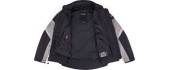 Women’s Summer Motorcycle Jacket W-TEC Mirelia - Black and grey
