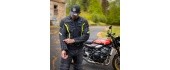 Vyriška vasarinė motociklininko striukė W-TEC Mirelio - Juoda ir pilka