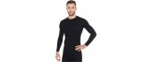 Brubeck Active Wool men's thermal shirt black - Black