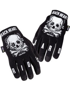 Motociklininkų pirštinės W-TEC Web Skull - Juoda